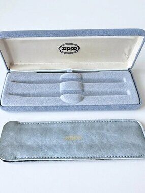 Vintage 1990s Zippo Collectible Gift Box Pen and Pencil Writing Set